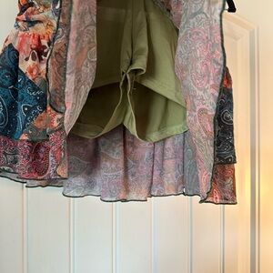 Colorful Paisley Patchwork Skort